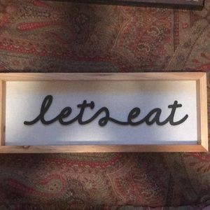 Let’s eat sign